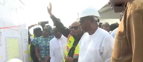 An artist's impression of the Hajj Village. Inset: President Mahama (right) being briefed on the drawings of the proposed Hajj Village An artist's impression of the Hajj Village. Inset: President Mahama (right) being briefed on the drawings of the proposed Hajj Village