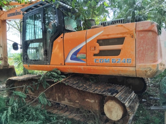 Joint task force seizes 9 excavators in Tano Anwia Forest Reserve crackdown Joint task force seizes 9 excavators in Tano Anwia Forest Reserve crackdown