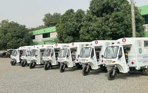 The tricycle ambulances