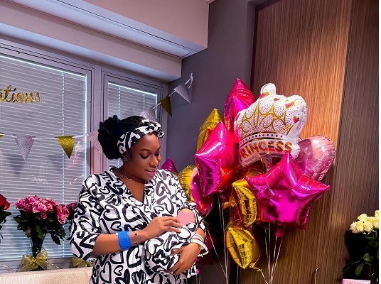 Nollywood actress Chika Ike welcomes first child