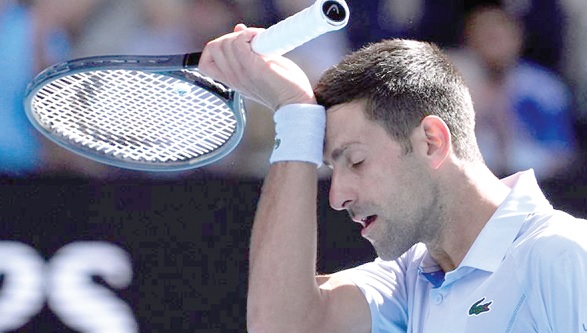 Novak Djokovic suffered his third straight defeat Novak Djokovic suffered his third straight defeat
