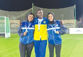 Maltida Addison (middle) was the Best Goalkeeper of the Tourney Maltida Addison (middle) was the Best Goalkeeper of the Tourney