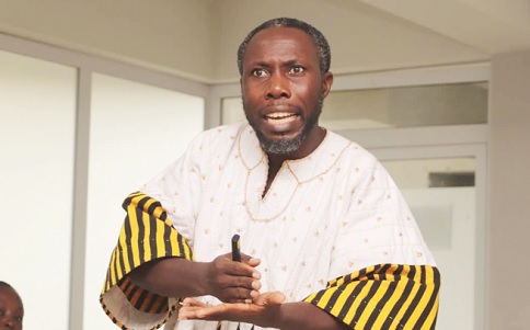 Associate Professor Kingsley Kwadwo Asare Preko, a registered nutritionist and Vice Dean of the School of Medical Sciences, University of Cape Coast, speaking at the two-day training programme organised by SEND Ghana in partnership with Ghana Academy of Nutrition and Dietetics, for journalists