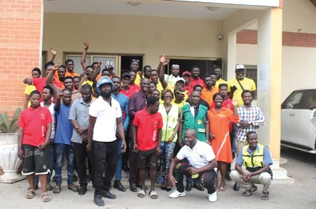 Some of the participants and facilitators after the training session