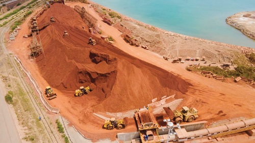 Ghana Bauxite Company mine at Awaso in the Western North Region Ghana Bauxite Company mine at Awaso in the Western North Region