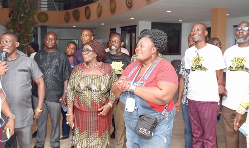Dzifa Abla Gomashie (2nd from left), Minister of Tourism, Culture and Creative Arts, together with some tourists and officials visits the Kwame Nkrumah Museum during the Accra By Night Tour launch. Picture: ELVIS NII NOI DOWUONA Dzifa Abla Gomashie (2nd from left), Minister of Tourism, Culture and Creative Arts, together with some tourists and officials visits the Kwame Nkrumah Museum during the Accra By Night Tour launch. Picture: ELVIS NII NOI DOWUONA