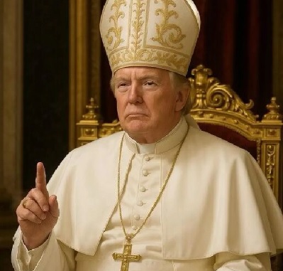 Trump's AI image as Pope draws backlash amid Vatican preparations for new papal election Trump's AI image as Pope draws backlash amid Vatican preparations for new papal election