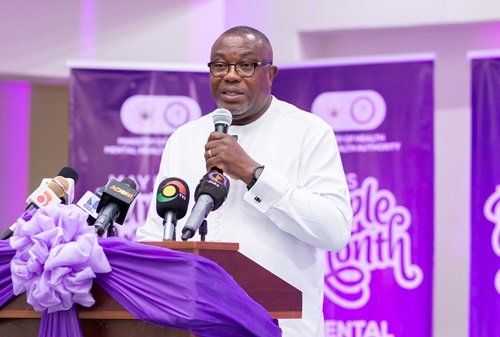 Dr Samuel Ofosu Ampofo,Policy Advisor, Political for the Office of the Vice President speaking at the launch of the Purple Month. Dr Samuel Ofosu Ampofo,Policy Advisor, Political for the Office of the Vice President speaking at the launch of the Purple Month.