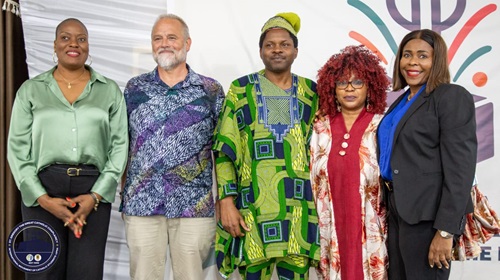 Margareth Duroseau(right) with Nana Degaul(middle), Mark Wallis (2nd on left), and Simone Munkailah(left)