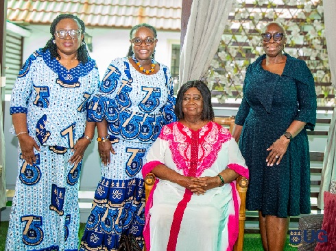 Ms Marietta Agyeiwaa Brew (right), new UG Governing Council Chair, Mrs. Mary Chinery-Hesse (seated), Chancellor of UG and Prof. Nana Aba Appiah Amfo, Vice Chancellor at the event Ms Marietta Agyeiwaa Brew (right), new UG Governing Council Chair, Mrs. Mary Chinery-Hesse (seated), Chancellor of UG and Prof. Nana Aba Appiah Amfo, Vice Chancellor at the event