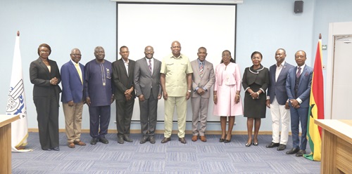 Joseph Bukari Nikpe (middle), Transport Minister, with members of the National Airline Task Force Joseph Bukari Nikpe (middle), Transport Minister, with members of the National Airline Task Force