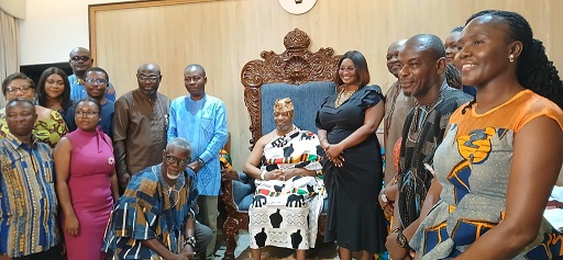 GTA officials pay courtesy call on Ga Mantse GTA officials pay courtesy call on Ga Mantse; set to partner this year’s Homowo