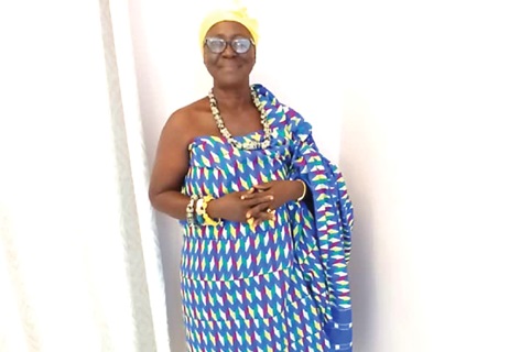 Nana Konadu Kontie II, the queenmother of Abomosu-Pomaase