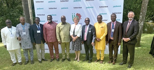 Eric Opoku (5th from left), Minister of Food and Agriculture, with Abraham Baffoe (4th from right), Group Director, Proforest; Eric Amoako Agyare (left) and other dignitaries after the opening of the ninth Africa Sustainable Commodities Initiative (ASCI) Regional Meeting Eric Opoku (5th from left), Minister of Food and Agriculture, with Abraham Baffoe (4th from right), Group Director, Proforest; Eric Amoako Agyare (left) and other dignitaries after the opening of the ninth Africa Sustainable Commodities Initiative (ASCI) Regional Meeting