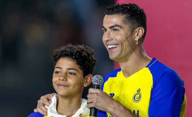 Cristiano Ronaldo Jr. (left) has earned his first call-up to the Portugal Under-15 national team Cristiano Ronaldo Jr. (left) has earned his first call-up to the Portugal Under-15 national team