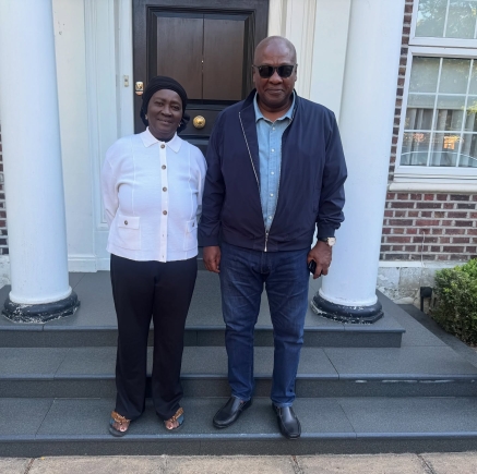 President Mahama visits Vice President Naana Jane Opoku-Agyemang in London