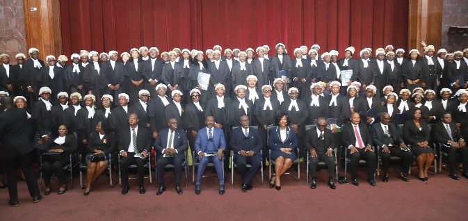 Some of the lawyers after the graduation ceremony in Accra. Picture: SAMUEL TEI ADANO Some of the lawyers after the graduation ceremony in Accra. Picture: SAMUEL TEI ADANO