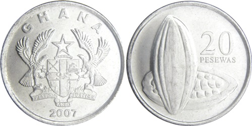 20-pesewa  coin