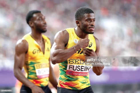 Ibrahim Fuseini anchored Ghana’s quartet to a blistering finish yesterday Ibrahim Fuseini anchored Ghana’s quartet to a blistering finish yesterday