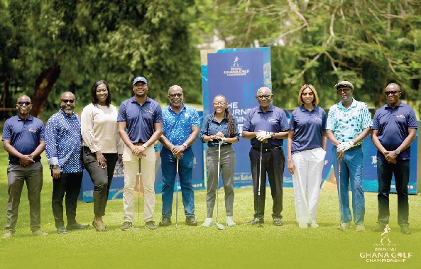 Officials of Achimota Golf Club and Guinness Ghana Breweries Limited united to launch the Johnnie Walker Ghana Golf Championship Officials of Achimota Golf Club and Guinness Ghana Breweries Limited united to launch the Johnnie Walker Ghana Golf Championship