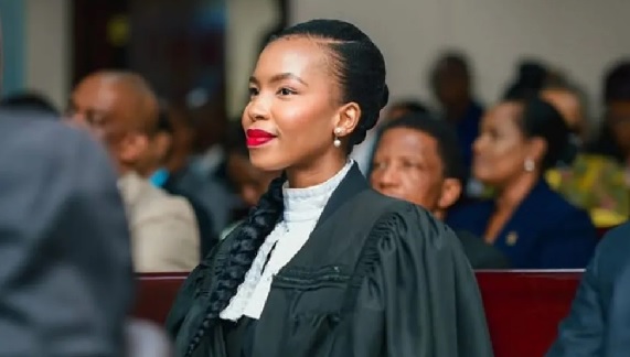 Lesego Chombo, now 27, is an associate at a law firm in Gaborone