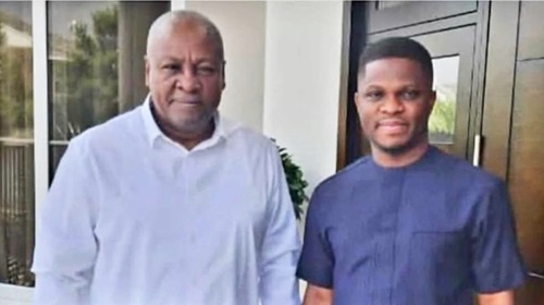 President John Mahama (left) with Sammy Gyamfi President John Mahama (left) with Sammy Gyamfi
