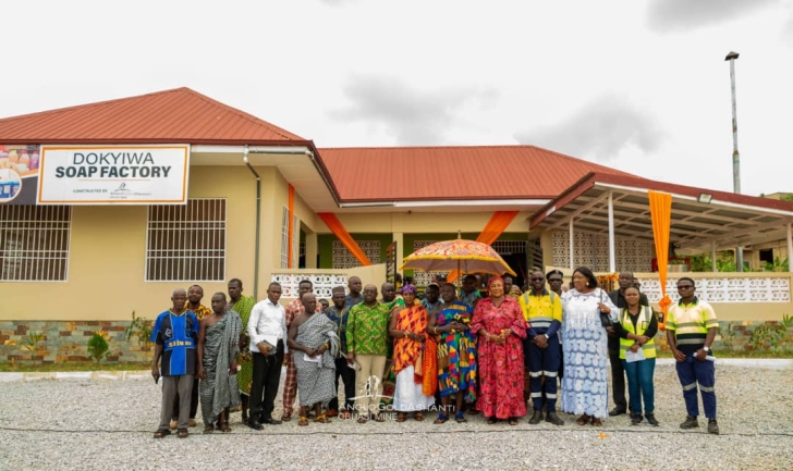 Obuasi: AGA hands over soap factory women in community of Dokyiwa
