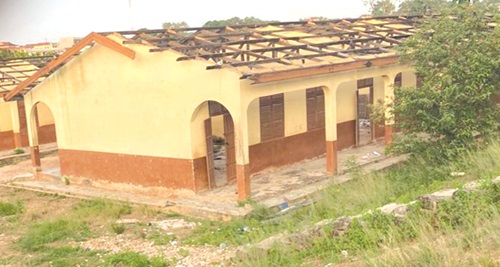 The school block after the raid