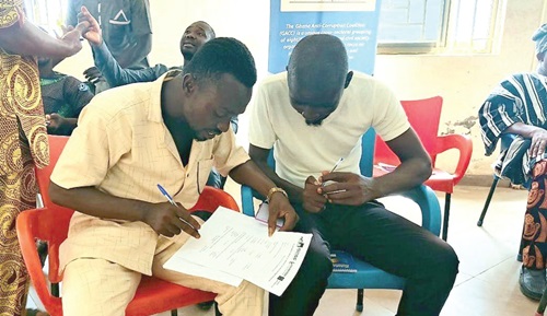  Some participants in the Kumbungu training