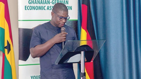Richard Gyan-Mensah, Deputy Minister of Energy and Green Transition, speaking at the Ghanaian-German Economic Association Business Forum Richard Gyan-Mensah, Deputy Minister of Energy and Green Transition, speaking at the Ghanaian-German Economic Association Business Forum