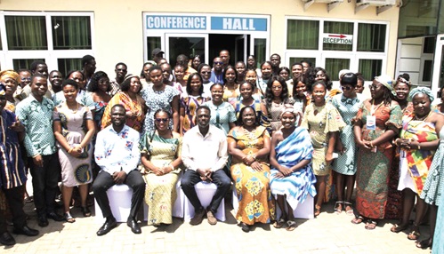 Stephen Adom (seated middle), Ho Municipal Chief Executive; Thywill Eyra Kpe (seated 2nd from right) and members of the Ghana Registered Nurses and Midwives Association Stephen Adom (seated middle), Ho Municipal Chief Executive; Thywill Eyra Kpe (seated 2nd from right) and members of the Ghana Registered Nurses and Midwives Association