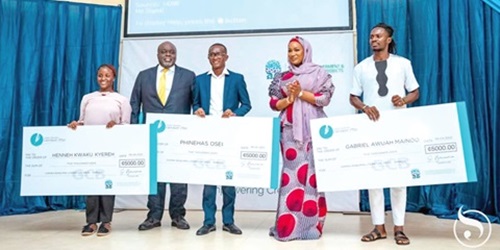 Sammira Bawumia (2nd from right), patron of SBLP, with winners of the 2023 edition Sammira Bawumia (2nd from right), patron of SBLP, with winners of the 2023 edition
