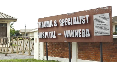 Entrance of Winneba Truama and Specialist Hospital