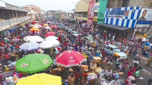 Congestion at the Central Business District of Accra