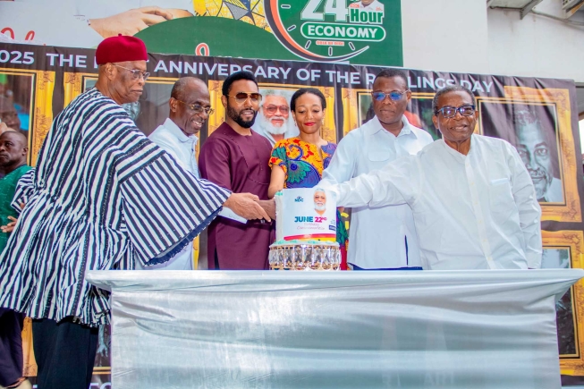 PHOTOS: NDC celebrates Rawlings’ 78th birthday, calls for national values inspired by his legacy