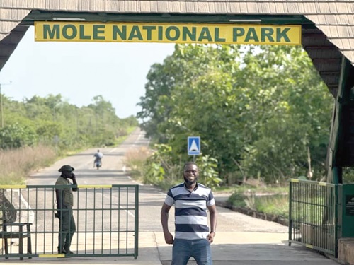 Entrance of the game reserve Entrance of the game reserve