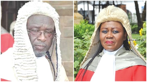 Justice Paul Baffoe-Bonnie - acting Chief Justice, Justice Gertrude Araba Esaaba Sackey Torkornoo - suspended Chief Justice Justice Paul Baffoe-Bonnie - acting Chief Justice, Justice Gertrude Araba Esaaba Sackey Torkornoo - suspended Chief Justice