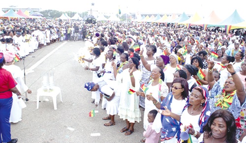 Members of Women Aglow pray for Ghana Members of Women Aglow pray for Ghana