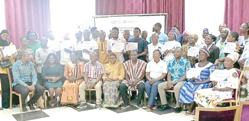 Participants after the capacity building event