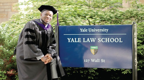Frederick Adongo’s life has been transformed from rural farming and animal husbandry to a holder of LLM