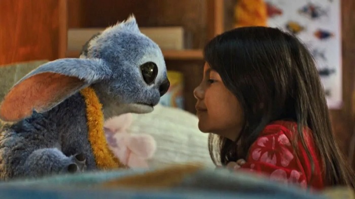 Lilo and Stitch stars eight-year-old Maia Kealoha and a computer-generated cuddly runaway alien