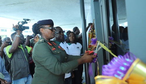 DCOS (med) Brig Gen Evelyn Vivian Abraham-Kwabiah (left), Commander of 37 Military Hospital and Acting Deputy Chief of Staff Medical and Prosper K. Appiah (2nd from left), Director of P.K Appiah Foundation cutting a tape to inaugurate the tuberculosis control unit office of the 37 Military Hospital. Looking on are some dignitaries Picture: EDNA SALVO KOTEY DCOS (med) Brig Gen Evelyn Vivian Abraham-Kwabiah (left), Commander of 37 Military Hospital and Acting Deputy Chief of Staff Medical and Prosper K. Appiah (2nd from left), Director of P.K Appiah Foundation cutting a tape to inaugurate the tuberculosis control unit office of the 37 Military Hospital. Looking on are some dignitaries Picture: EDNA SALVO KOTEY