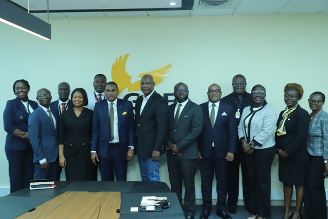 Officials of the GCGL and GCB Bank PLC after the meeting. Picture: EDNA SALVO KOTEY Officials of the GCGL and GCB Bank PLC after the meeting. Picture: EDNA SALVO KOTEY