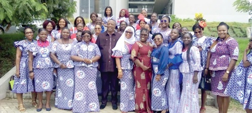Albert Tetteh Nyarkotey (middle), MP, with the Yilo Krobo GNAT Ladies Association at the event Albert Tetteh Nyarkotey (middle), MP, with the Yilo Krobo GNAT Ladies Association at the event