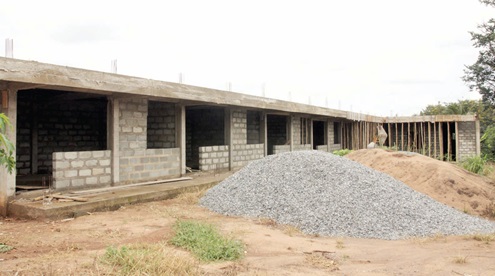 The ongoing Ho Municipal Education Office project The ongoing Ho Municipal Education Office project