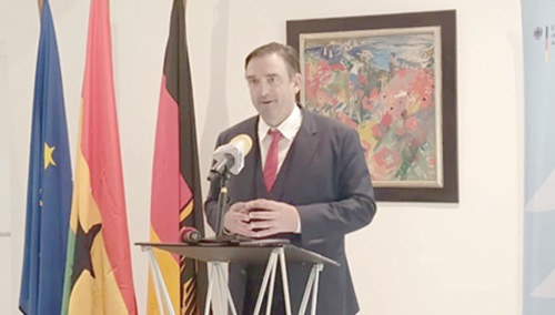Daniel Krull, German Ambassador to Ghana, briefing the press in Accra Daniel Krull, German Ambassador to Ghana, briefing the press in Accra