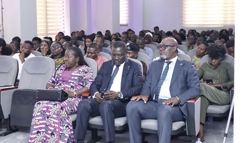 Elizabeth Ofosu-Adjare (seated left), Minister of Trade, Agribusiness and Industry, Victor Yaw Asante (seated 2nd from right), Managing Director/Chief Executive Officer, Firstbank, and other participants in the forum Elizabeth Ofosu-Adjare (seated left), Minister of Trade, Agribusiness and Industry, Victor Yaw Asante (seated 2nd from right), Managing Director/Chief Executive Officer, Firstbank, and other participants in the forum