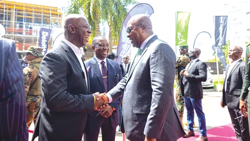 President Mahama (right) commends Moses Baiden Jnr, CEO, Margins ID Group President Mahama (right) commends Moses Baiden Jnr, CEO, Margins ID Group