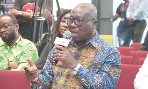 Eric Amponsah Boateng, Tax Consultant, PKF, asking a question 