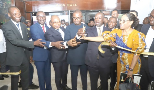 John Jinapor (4th from left), Minister of Energy and Green Transition, Emmanuel Armah-Kofi Buah (2nd from right), Minister of Lands and Natural Resources, together with some guests cutting a ribbon to open the 2025 WAMPEX in Accra. Picture: SAMUEL TEI ADANO John Jinapor (4th from left), Minister of Energy and Green Transition, Emmanuel Armah-Kofi Buah (2nd from right), Minister of Lands and Natural Resources, together with some guests cutting a ribbon to open the 2025 WAMPEX in Accra. Picture: SAMUEL TEI ADANO